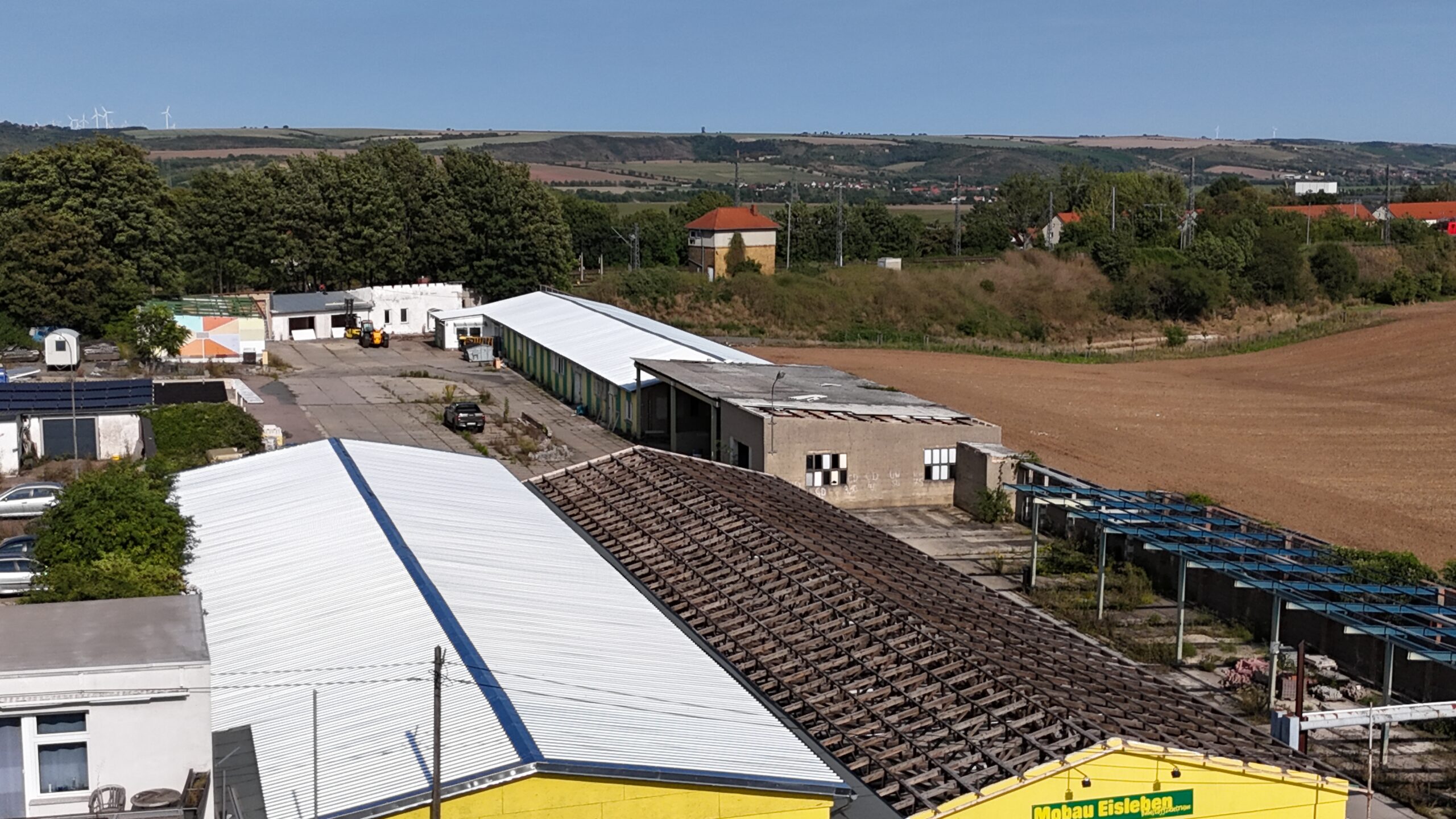unfinished roof